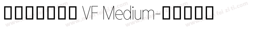 阿里妈妈方圆体 VF Medium字体转换